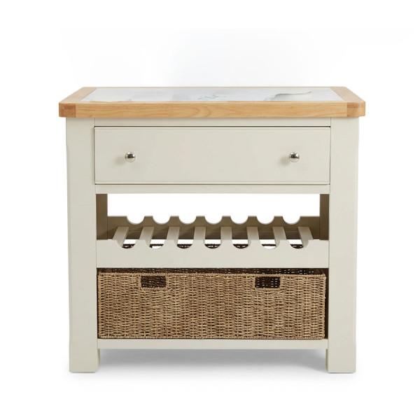 Valerie Painted Small Kitchen Island